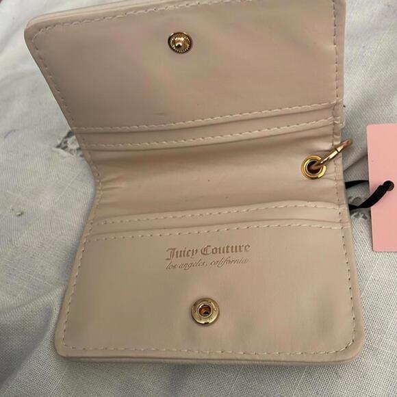 EUC Juicy Couture Pink Crossbody & NWT Card Case Key Fob Bundle - Picture 3 of 6